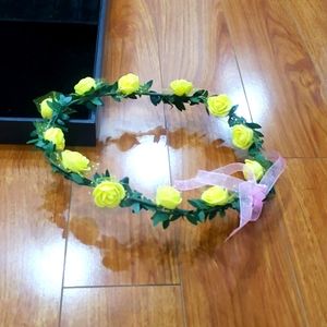 Wedding Floral Headband Women Flower Head Wreath Bride
